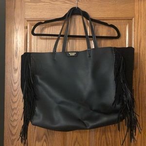 Victoria’s Secret Leather & Suede Fringe Tote